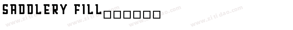 Saddlery Fill字体转换